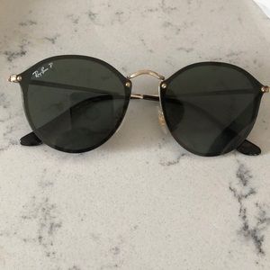Polarized Ray Bans (round blaze)